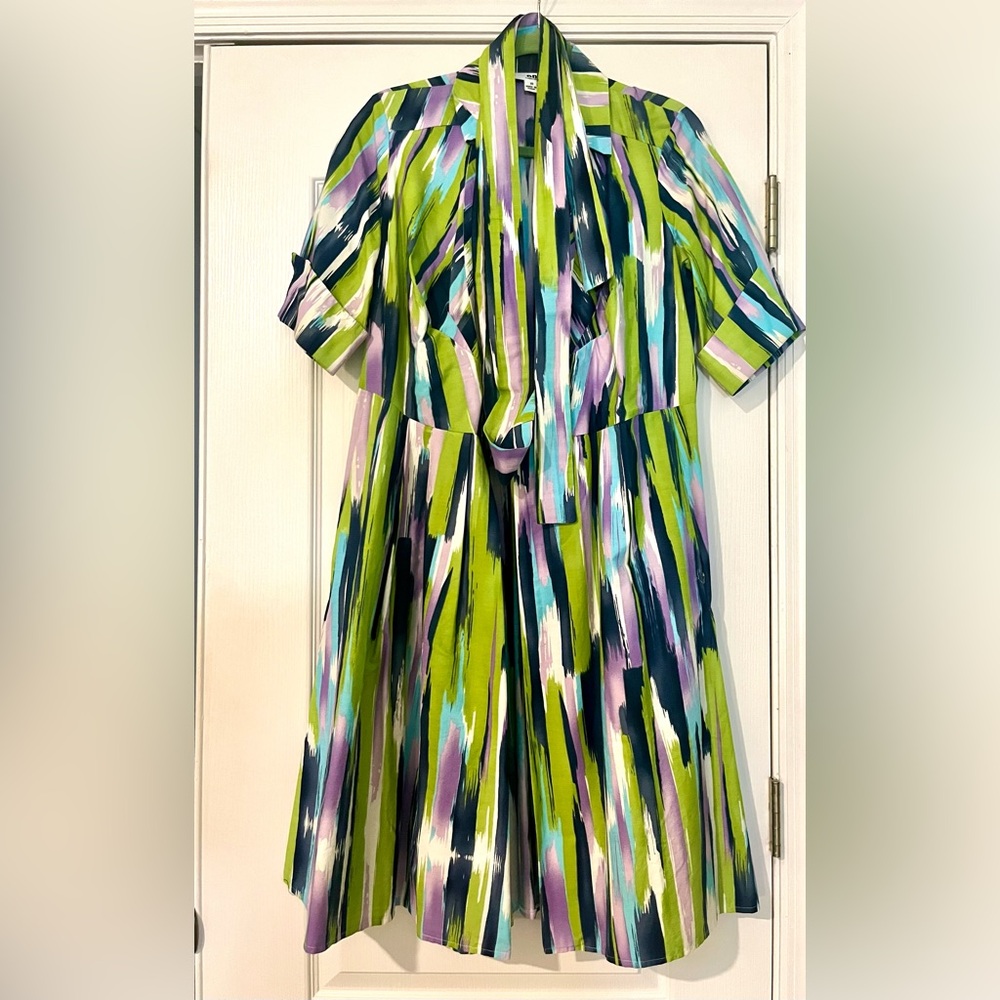 #1 Multiple Colors Wrapped Dress